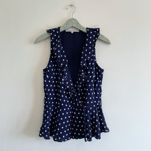 Lovers + Friends Luna Tank Blouse Glory Star Print - Picture 1 of 7